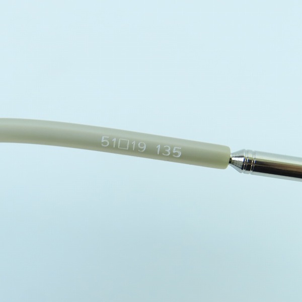 実際に弊社で買取させて頂いたJean Paul GAULTIER/ジャンポールゴルチェ ヴィンテージ メガネフレーム シルバー 55-6104の画像 7枚目