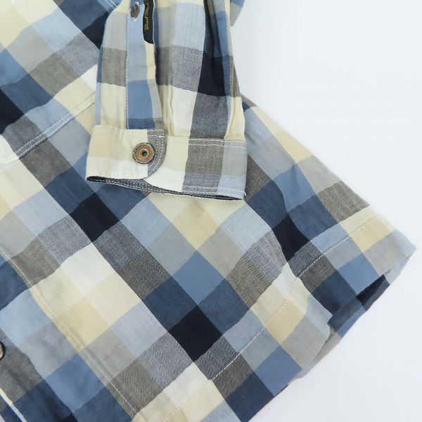 実際に弊社で買取させて頂いたDIESEL BLACK GOLD/ディーゼル ブラックゴールド チェックシャツ/size：Mの画像 7枚目