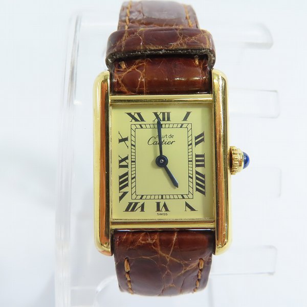 実際に弊社で買取させて頂いたCartier/カルティエ マストタンク ヴェルメイユ 5057001【動作未確認】