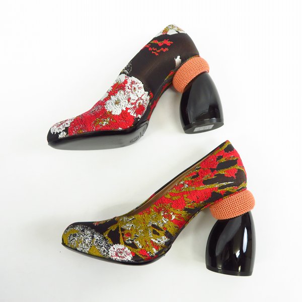 実際に弊社で買取させて頂いたDRIES VAN NOTEN/ドリスヴァンノッテン パンプス 花柄 刺繍 WS21/159/QU487/37.5の画像 3枚目