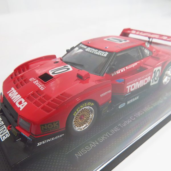 実際に弊社で買取させて頂いたEBBRO/エブロ 1/43 Calsonic スカイライン Gr.A 1988/TURBO C Suzuka 1000Km 1983 等 4点セットの画像 4枚目