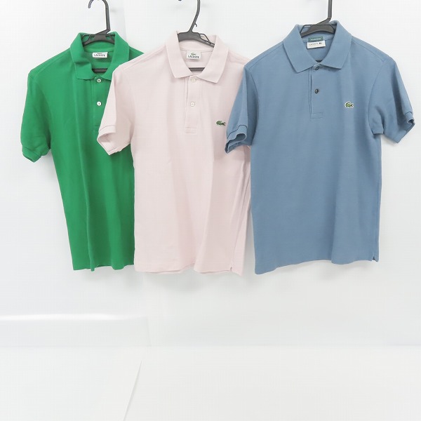 実際に弊社で買取させて頂いたLACOSTE/ラコステ EXCLUSIVE EDITION 刺繍 ポロシャツ /size：2/ 3点セット