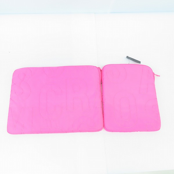 実際に弊社で買取させて頂いた【未使用】Marc by Marc Jacobs/マークバイマークジェイコブス ノックアウトピンク PCケース/タブレットケース 2点セットの画像 1枚目