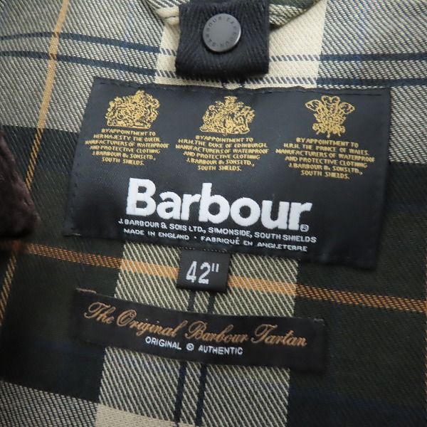 実際に弊社で買取させて頂いたBarbour/バブアー SL BEAUFORT ビューフォートジャケット 1602133/42の画像 2枚目