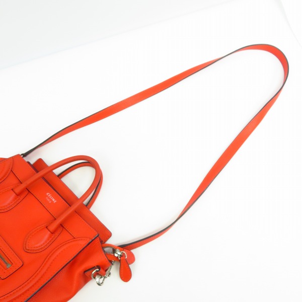 実際に弊社で買取させて頂いたCELINE/セリーヌ ナノ ラゲージバッグ / ベビードラムドカーフスキンの画像 7枚目