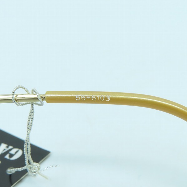 実際に弊社で買取させて頂いたJean Paul GAULTIER/ジャンポールゴルチェ ヴィンテージ サングラス ゴールド 56-6103の画像 6枚目