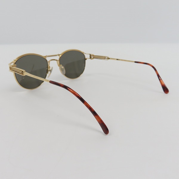 実際に弊社で買取させて頂いたJean Paul GAULTIER/ジャンポールゴルチエ ヴィンテージ バネデザイン サングラス/アイウェア ゴールド 56-5107の画像 2枚目