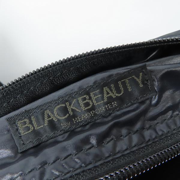 実際に弊社で買取させて頂いたHEAD PORTER/ヘッドポーター BLACK BEAUTY NEW WAIST BAG BLACK ウエストバッグの画像 4枚目