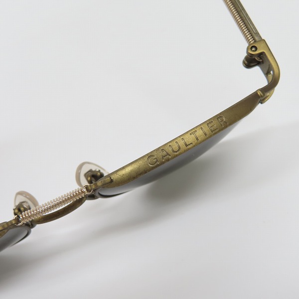 実際に弊社で買取させて頂いたJean Paul GAULTIER/ジャンポールゴルチエ ヴィンテージ ネジ サングラス/アイウェア バーントゴールド 56-5107の画像 6枚目