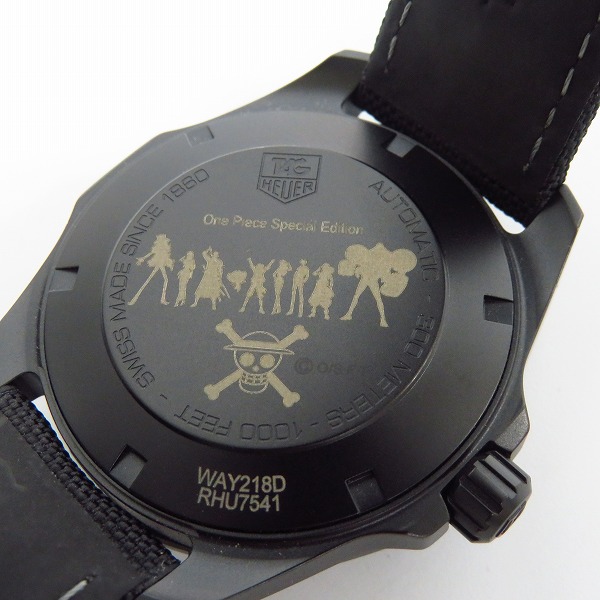 実際に弊社で買取させて頂いた【ギャラ付き】TAG Heuer×ONE PIECE/タグホイヤー×ワンピース ファントム 日本1000本限定 WAY218D.FC6364の画像 4枚目
