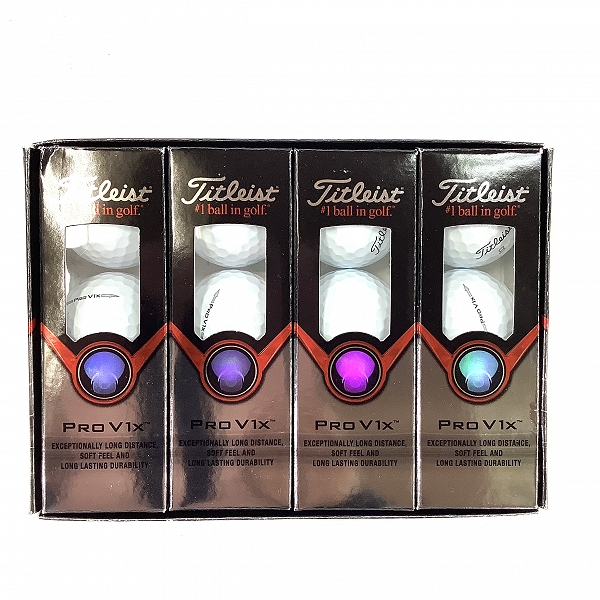 実際に弊社で買取させて頂いた【未使用/オウンネーム】Titleist/タイトリスト PRO V1x ゴルフボール 1ダース