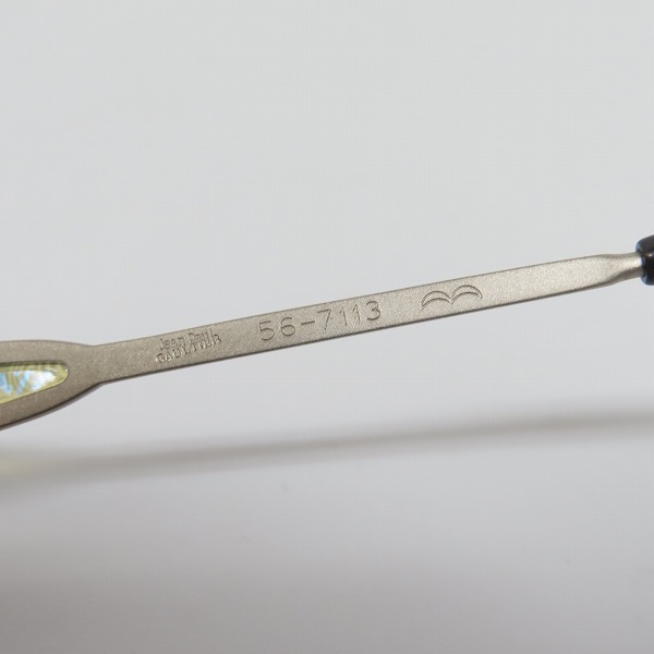 実際に弊社で買取させて頂いたJean Paul GAULTIER/ジャンポールゴルチエ ヴィンテージ オーバルフレーム サングラス/アイウェア 56-7113の画像 4枚目