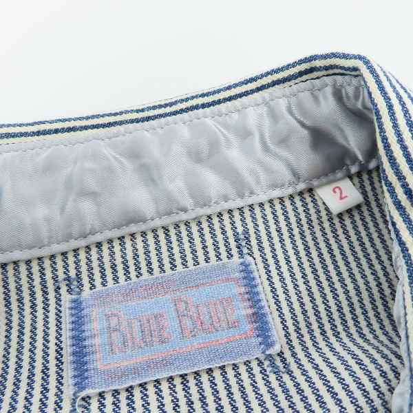 実際に弊社で買取させて頂いたBLUE BLUE/ブルーブルー ヒッコリー柄 ウェスタンシャツ 2の画像 2枚目
