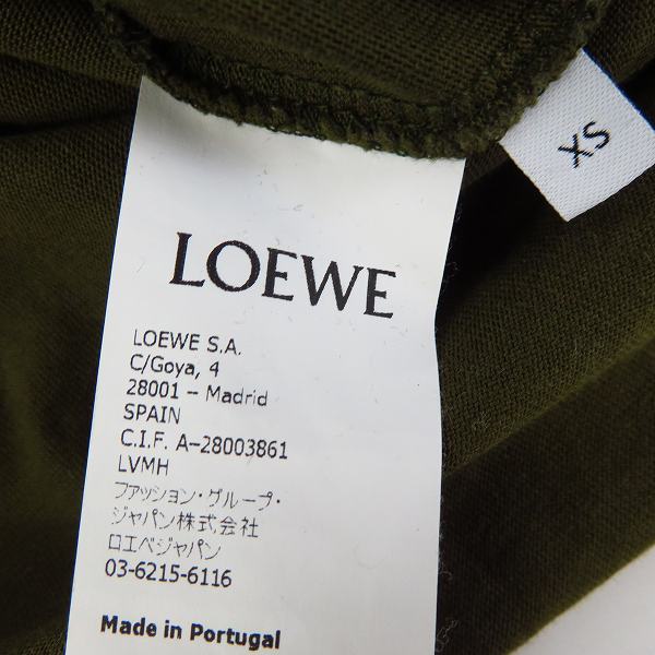 実際に弊社で買取させて頂いた【JPタグ】LOEWE/ロエベ アナグラム ロゴ刺繍 半袖/ハーフスリーブ Tシャツ/カットソー H526341XAI/XSの画像 3枚目