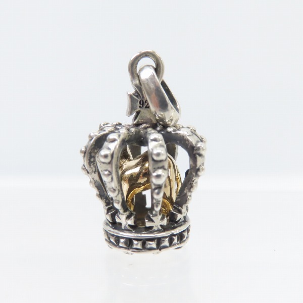 実際に弊社で買取させて頂いたDEAL DESIGN/ディールデザイン ロイヤルキャット クラウン ペンダントトップの画像 1枚目