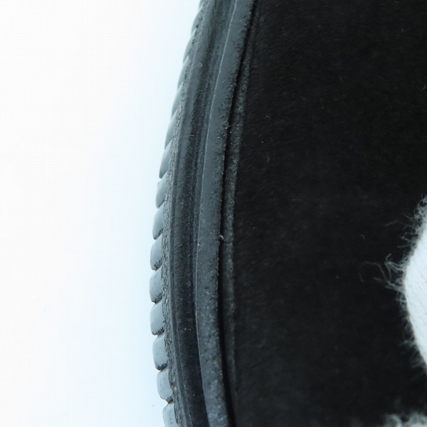 実際に弊社で買取させて頂いたJIMMY CHOO/ジミーチュウ Kurt Black Suede Lace Up Boots スウェードレザー サイドジップブーツ 44の画像 7枚目