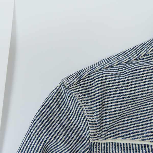 実際に弊社で買取させて頂いたBLUE BLUE/ブルーブルー ヒッコリー柄 ウェスタンシャツ 2の画像 5枚目