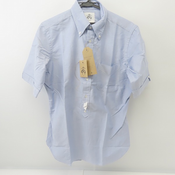 実際に弊社で買取させて頂いたBLACK FLEECE by Brooks Brothers/ブラックフリース バイ ブルックスブラザーズ オックスフォードシャツ 半袖 ブルー/BB2