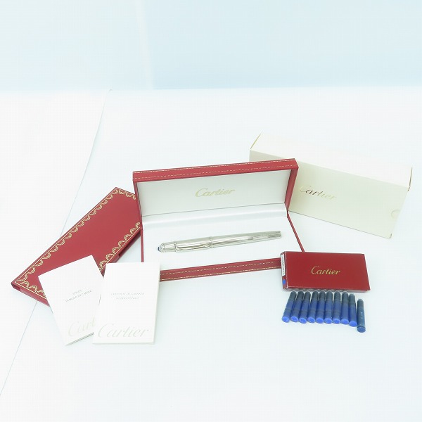 実際に弊社で買取させて頂いたCartier/カルティエ DIABOLO DE CARTIER/ディアボロ ドゥ カルティエ ペン先 18K-750 万年筆  ST180016 替えインク付きの画像 7枚目