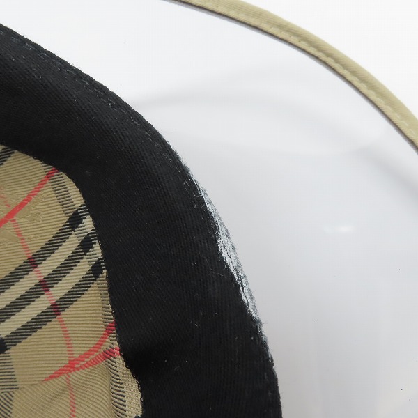 実際に弊社で買取させて頂いたBURBERRY/バーバリー キャップ クリア × チェック柄 キャップ/帽子 4078433の画像 7枚目