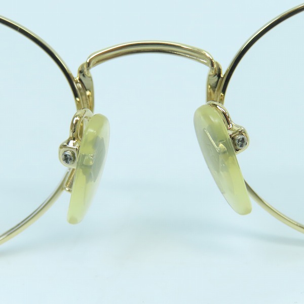 実際に弊社で買取させて頂いたJean Paul GAULTIER/ジャンポールゴルチェ ヴィンテージ メガネフレーム ゴールド 55-6104の画像 3枚目