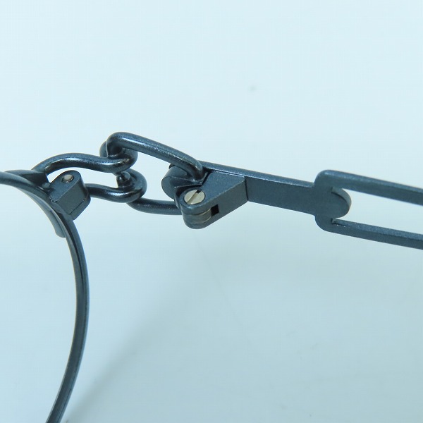 実際に弊社で買取させて頂いたJean Paul GAULTIER/ジャンポールゴルチェ ヴィンテージ メガネフレーム ブルー 55-6112の画像 4枚目