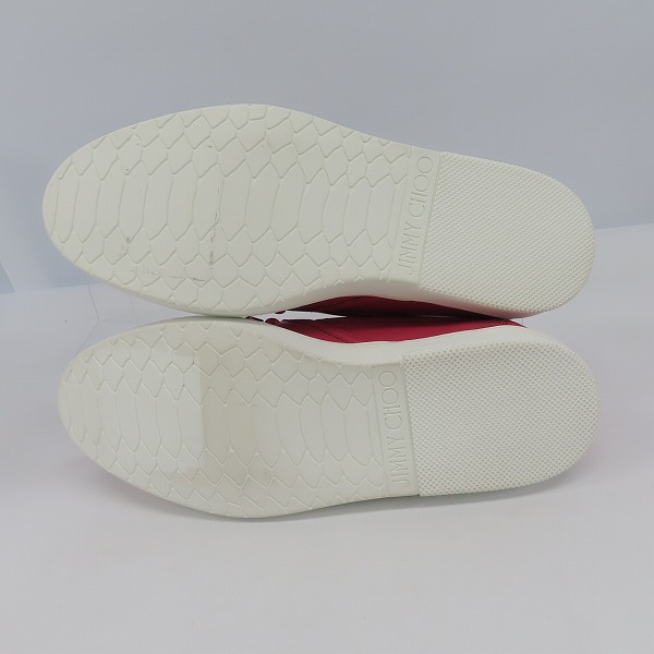 実際に弊社で買取させて頂いたJIMMY CHOO/ジミーチュウ  スリッポン レザー スニーカー スタースタッズ GROVE OMX 191/42の画像 2枚目