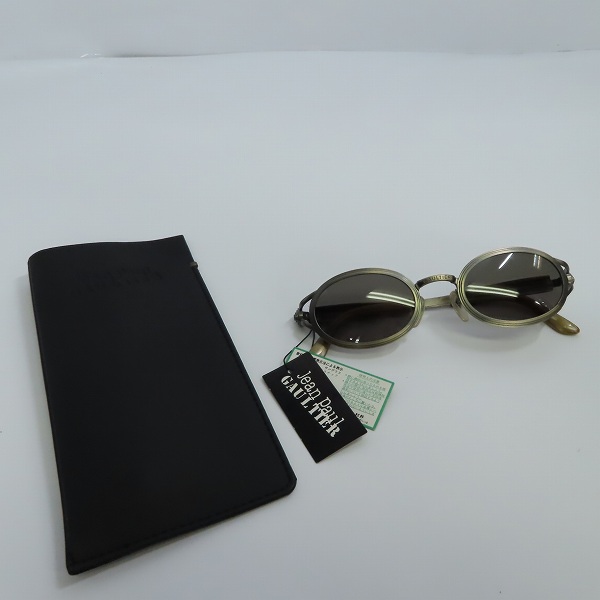 実際に弊社で買取させて頂いたJean Paul GAULTIER/ジャンポールゴルチエ ヴィンテージ オーバルフレーム サングラス/アイウェア 56-7114の画像 7枚目