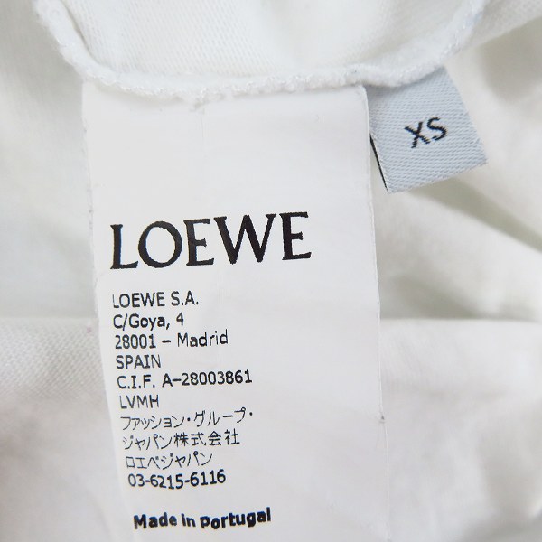 実際に弊社で買取させて頂いた【JPタグ】LOEWE/ロエベ 20SS アナグラム ロゴ刺繍 半袖/ハーフスリーブ Tシャツ/カットソー H6109230CR/XSの画像 3枚目