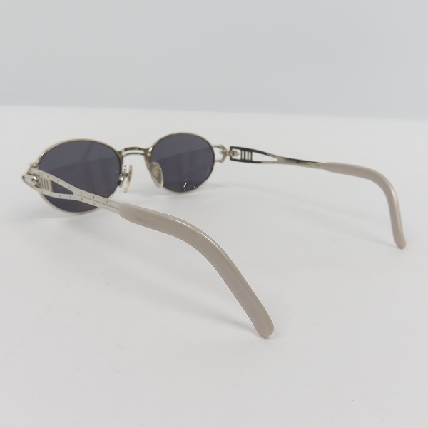 実際に弊社で買取させて頂いたJean Paul GAULTIER/ジャンポールゴルチエ ヴィンテージ ワイヤーデザイン サングラス/アイウェア シルバー 56-6101の画像 2枚目