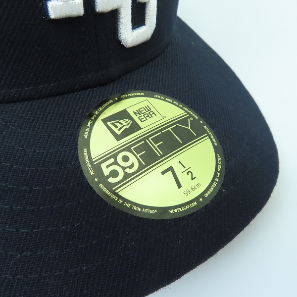 実際に弊社で買取させて頂いたFRAGMENT DESIGN×NEW ERA/フラグメントデザイン×ニューエラ FRG ロゴ刺繍 キャップ 7-5/8の画像 7枚目