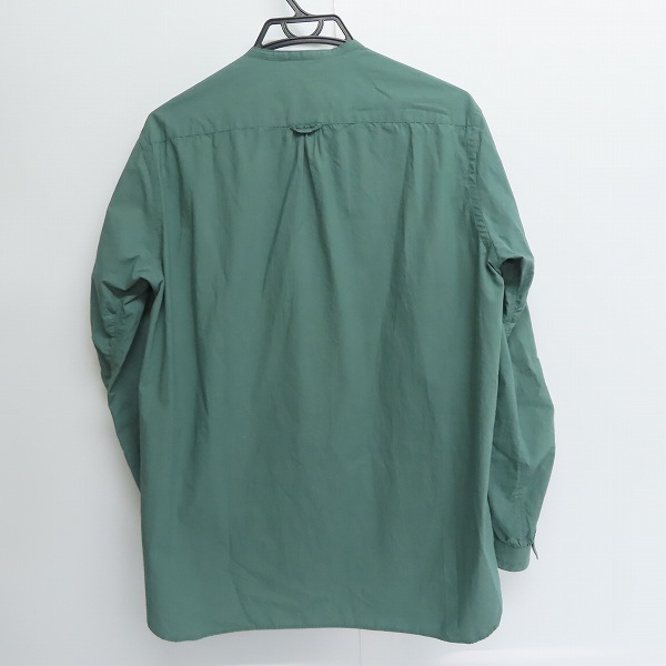 実際に弊社で買取させて頂いたThe Viridi-anne/ザ ヴィリジアン 21SS裾ポケットノーカラー長袖シャツ VI-3332-02/1の画像 1枚目