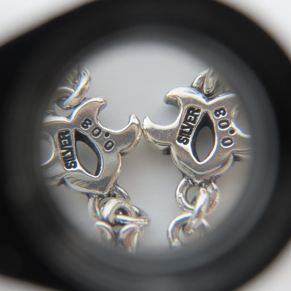 実際に弊社で買取させて頂いた【ギャラ付き】Bloody Mary/ブラッディマリー 化猫/八咫烏 ピアスセットの画像 5枚目