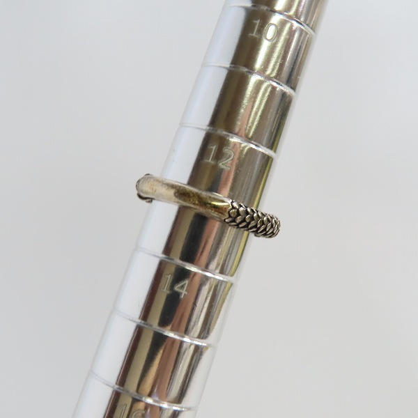 実際に弊社で買取させて頂いた【ギャラ付き】Bloody Mary/ブラッディマリー 四神-青龍 リング w/ブルーダイヤモンド/13号の画像 8枚目