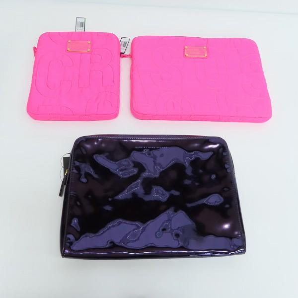 実際に弊社で買取させて頂いた【未使用】MARC BY MARC JACOBS/マークバイマークジェイコブス タブレットケース M6131072/M6131071/M0001226B 3点セット