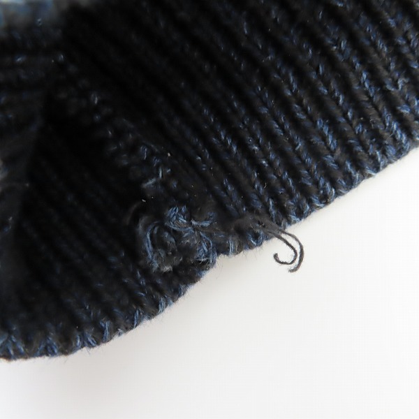 実際に弊社で買取させて頂いたBLUE BLUE/ブルーブルー ポッケ付きニット インディゴ/2の画像 8枚目