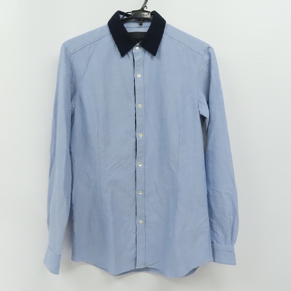 実際に弊社で買取させて頂いたDIESEL BLACK GOLD/ディーゼル ブラックゴールド ニット切替オックスフォードシャツ/size：44