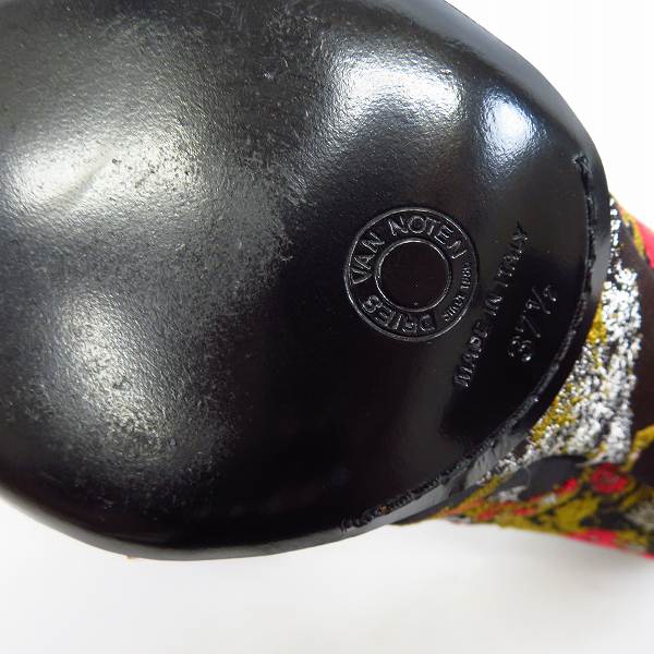 実際に弊社で買取させて頂いたDRIES VAN NOTEN/ドリスヴァンノッテン パンプス 花柄 刺繍 WS21/159/QU487/37.5の画像 6枚目
