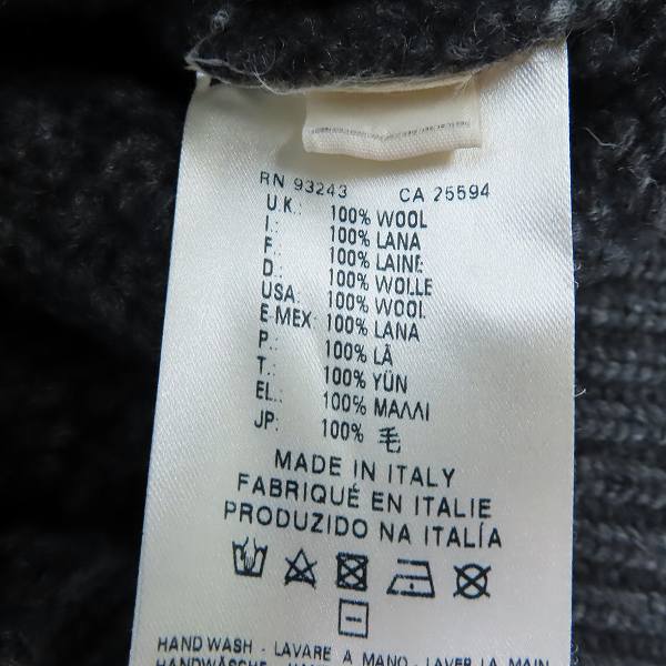 実際に弊社で買取させて頂いたDIESEL BLACK GOLD/ディーゼル ブラックゴールド タートルネックハイゲージニット/size：Mの画像 3枚目