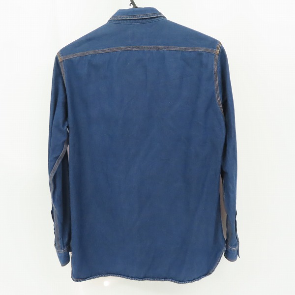 実際に弊社で買取させて頂いたLACOSTE/ラコステ レギュラーフィット インディゴデニム長袖シャツ 40の画像 1枚目