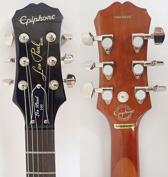 実際に弊社で買取させて頂いた★Epiphone/エピフォン Custom Shop Limited Edition Les Paul 100/レスポール 限定モデル ソフトケース付の画像 2枚目