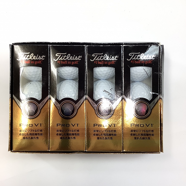 実際に弊社で買取させて頂いた【未使用】Titleist/タイトリスト PRO V1 ホワイト ゴルフボール 1ダース