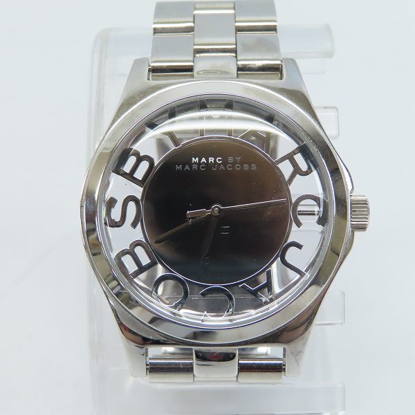 実際に弊社で買取させて頂いたMARC BY MARC JACOBS/マークバイ マークジェイコブス スケルトン クォーツ 腕時計/ウォッチ MBM3205