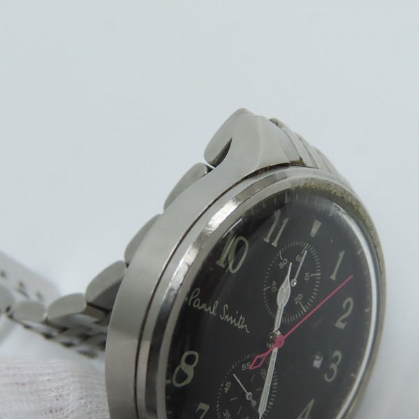 実際に弊社で買取させて頂いたPaul Smith/ポールスミス クロノグラフ クオーツ腕時計 0511-S060575【動作未確認】の画像 6枚目
