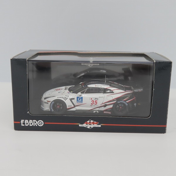 実際に弊社で買取させて頂いたEBBRO/エブロ 1/43 ニッサン GT-R GT1 2009 Silverstone/ホワイト/44305の画像 8枚目