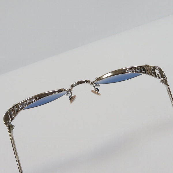 実際に弊社で買取させて頂いたJean Paul GAULTIER/ジャンポールゴルチエ ヴィンテージ ロゴ型抜きデザイン サングラス/アイウェア 56-5102の画像 8枚目