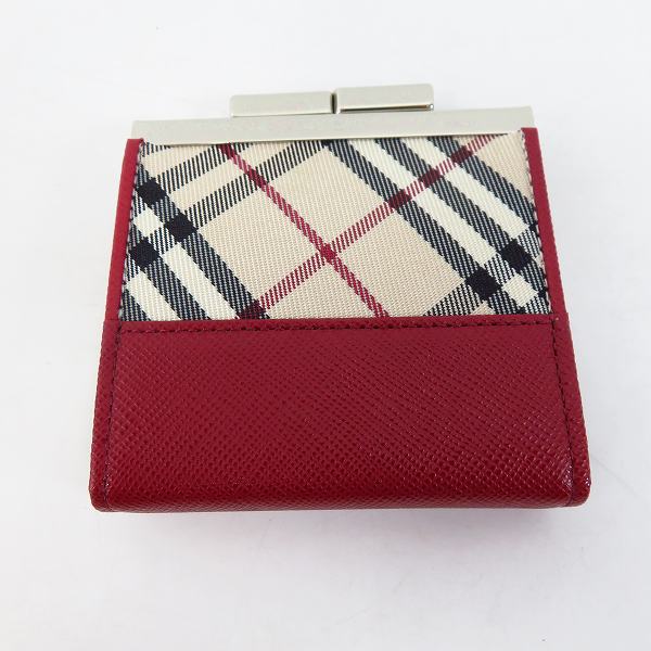 実際に弊社で買取させて頂いたBURBERRY/バーバリー ノバチェック がま口 コインケース 財布の画像 1枚目