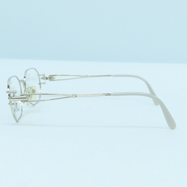 実際に弊社で買取させて頂いたJean Paul GAULTIER/ジャンポールゴルチェ ヴィンテージ メガネフレーム シルバー 55-6106の画像 2枚目