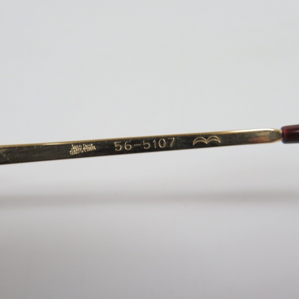 実際に弊社で買取させて頂いたJean Paul GAULTIER/ジャンポールゴルチエ ヴィンテージ バネデザイン サングラス/アイウェア ゴールド 56-5107の画像 4枚目