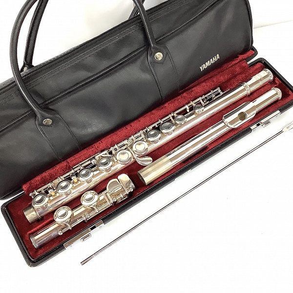 実際に弊社で買取させて頂いたYAMAHA/ヤマハ 頭部管銀製 Eメカ フルート YFL-311 ハードケース付き